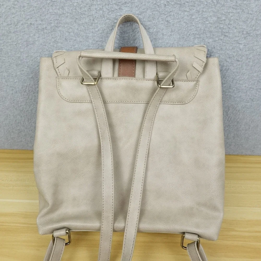 Star Wars Rey Mini Backpack Bag Beige Convertible Faux Leather Bioworld Ep 9